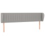 Cabecero de tela gris claro 203x23x78/88 cm de , Cabeceros y pies de cama - Ref: Foro24-3117404, Precio: 66,36 €, Descuento: %