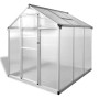 Invernadero de aluminio gris antracita 3,46 m² de vidaXL, Invernaderos - Ref: Foro24-43555, Precio: 434,92 €, Descuento: %