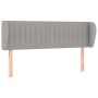 Cabecero de tela gris claro 147x23x78/88 cm de , Cabeceros y pies de cama - Ref: Foro24-3117380, Precio: 80,57 €, Descuento: %