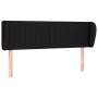Cabecero de tela negro 147x23x78/88 cm de , Cabeceros y pies de cama - Ref: Foro24-3117382, Precio: 68,81 €, Descuento: %