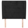 Cabecero con orejas de terciopelo negro 83x23x118/128 cm de , Cabeceros y pies de cama - Ref: Foro24-3118128, Precio: 78,95 €...