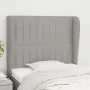 Headboard with light gray fabric ears 83x23x118/128 cm by , Headboards and footboards - Ref: Foro24-3118168, Price: 70,53 €, ...