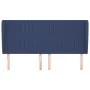 Headboard with blue fabric ears 163x23x118/128 cm by , Headboards and footboards - Ref: Foro24-3118206, Price: 126,66 €, Disc...
