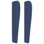 Headboard with blue fabric ears 163x23x118/128 cm by , Headboards and footboards - Ref: Foro24-3118206, Price: 126,66 €, Disc...