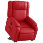 Sillón elevable eléctrico cuero artificial rojo en Sillones | Comprar online en Foru.es