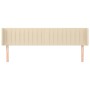 Cabecero de tela color crema 163x16x78/88 cm de , Cabeceros y pies de cama - Ref: Foro24-3119017, Precio: 71,70 €, Descuento: %