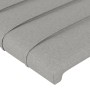 Cabecero con orejas de tela gris claro 163x16x118/128 cm de , Cabeceros y pies de cama - Ref: Foro24-3119726, Precio: 124,52 ...