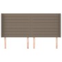 Cabecero con orejas de tela gris taupe 163x16x118/128 cm de , Cabeceros y pies de cama - Ref: Foro24-3119730, Precio: 138,93 ...