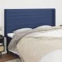 Headboard with blue fabric ears 163x16x118/128 cm by , Headboards and footboards - Ref: Foro24-3119732, Price: 111,30 €, Disc...