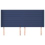 Cabecero con orejas de tela azul 163x16x118/128 cm de , Cabeceros y pies de cama - Ref: Foro24-3119732, Precio: 112,52 €, Des...