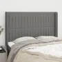 Kopfteil mit dunkelgrauen Stoffohren 147x16x118/128 cm von , Kopf- und Fußteile - Ref: Foro24-3119817, Preis: 124,68 €, Rabat...