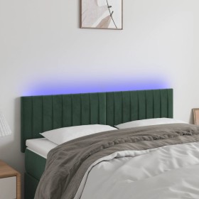 Cabecero con LED de terciopelo gris oscuro 144x5x78/88 cm de , Cabeceros y pies de cama - Ref: Foro24-3121901, Precio: 65,82 ...