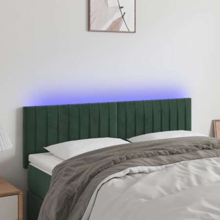 Cabecero con LED de terciopelo gris oscuro 144x5x78/88 cm de , Cabeceros y pies de cama - Ref: Foro24-3121901, Precio: 65,82 ...