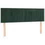 Dark gray velvet headboard with LED 144x5x78/88 cm by , Headboards and footboards - Ref: Foro24-3121901, Price: 64,65 €, Disc...