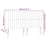 Cabecero con luces LED tela azul 200x5x118/128 cm de , Cabeceros y pies de cama - Ref: Foro24-3122690, Precio: 121,39 €, Desc...
