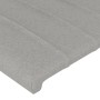 Cabecero con luces LED tela gris claro 100x5x118/128 cm de , Cabeceros y pies de cama - Ref: Foro24-3122652, Precio: 57,97 €,...