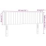 Cabecero con LED de tela negro 147x16x78/88 cm de , Cabeceros y pies de cama - Ref: Foro24-3123474, Precio: 65,93 €, Descuent...