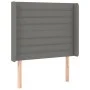 Dunkelgraues Stoffkopfteil mit LED 83x16x118/128 cm von , Kopf- und Fußteile - Ref: Foro24-3124163, Preis: 76,96 €, Rabatt: %
