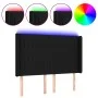 Kopfteil aus schwarzem Stoff mit LED 147x16x118/128 cm von , Kopf- und Fußteile - Ref: Foro24-3124286, Preis: 118,70 €, Rabat...