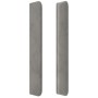 Cabecero con LED de terciopelo gris claro 147x16x118/128 cm de , Cabeceros y pies de cama - Ref: Foro24-3124334, Precio: 135,...