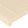 Cabecero con LED de tela color crema 83x16x118/128 cm de , Cabeceros y pies de cama - Ref: Foro24-3124265, Precio: 80,34 €, D...