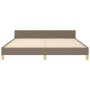 Estructura de cama con cabecero de tela gris taupe 160x200 cm de , Camas y somieres - Ref: Foro24-3125150, Precio: 241,73 €, ...