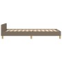 Estructura de cama con cabecero de tela gris taupe 100x200 cm de , Camas y somieres - Ref: Foro24-3125199, Precio: 125,68 €, ...