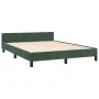 Dark green velvet bed frame with headboard 140x190 cm by , Beds and slatted bases - Ref: Foro24-3125876, Price: 218,68 €, Dis...