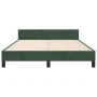 Dark green velvet bed frame with headboard 140x190 cm by , Beds and slatted bases - Ref: Foro24-3125876, Price: 218,68 €, Dis...