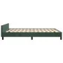 Dark green velvet bed frame with headboard 140x190 cm by , Beds and slatted bases - Ref: Foro24-3125876, Price: 218,68 €, Dis...