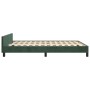 Estructura cama con cabecero terciopelo verde oscuro 140x190 cm de , Camas y somieres - Ref: Foro24-3125876, Precio: 221,73 €...