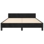 Estructura de cama con cabecero de terciopelo negro 140x200 cm de , Camas y somieres - Ref: Foro24-3125881, Precio: 220,69 €,...
