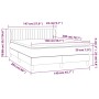 Cama box spring con colchón terciopelo rosa 140x200 cm de , Camas y somieres - Ref: Foro24-3127618, Precio: 446,11 €, Descuen...