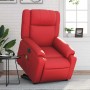 Sillón de majaje elevable eléctrico cuero artificial rojo en Sillones | Comprar online en Foru.es