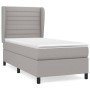 Cama box spring con colchón tela gris claro 80x200 cm de , Camas y somieres - Ref: Foro24-3127997, Precio: 327,38 €, Descuent...