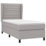 Cama box spring con colchón tela gris claro 80x200 cm de , Camas y somieres - Ref: Foro24-3127997, Precio: 327,38 €, Descuent...