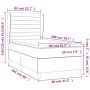 Cama box spring con colchón tela gris claro 80x200 cm de , Camas y somieres - Ref: Foro24-3127997, Precio: 327,38 €, Descuent...