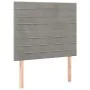 Box spring bed with light gray velvet mattress 80x200 cm by , Beds and slatted bases - Ref: Foro24-3129237, Price: 325,73 €, ...