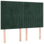 Cama box spring con colchón terciopelo verde oscuro 140x190 cm de , Camas y somieres - Ref: Foro24-3129330, Precio: 541,38 €,...