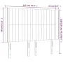 Light gray fabric headboard with LED 147x16x118/128 cm by , Headboards and footboards - Ref: Foro24-3124284, Price: 130,04 €,...