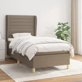 Boxspringbett mit taupegrauer Stoffmatratze 80x200 cm von , Betten und Lattenroste - Ref: Foro24-3128561, Preis: 364,62 €, Ra...