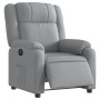 Sillón reclinable eléctrico tela gris claro en Sillones | Comprar online en Foru.es