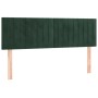 Cama box spring con colchón terciopelo verde oscuro 140x190 cm de , Camas y somieres - Ref: Foro24-3131078, Precio: 461,63 €,...