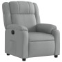 Sillón reclinable eléctrico tela gris claro en Sillones | Comprar online en Foru.es