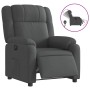 Sillón reclinable eléctrico de tela gris oscuro en Sillones | Comprar online en Foru.es