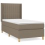 Cama box spring con colchón tela gris taupe 80x200 cm de , Camas y somieres - Ref: Foro24-3132109, Precio: 349,99 €, Descuent...