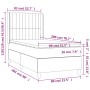 Cama box spring con colchón tela gris taupe 80x200 cm de , Camas y somieres - Ref: Foro24-3132109, Precio: 349,99 €, Descuent...