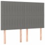 Cama box spring con colchón tela gris oscuro 140x200 cm de , Camas y somieres - Ref: Foro24-3132154, Precio: 507,69 €, Descue...