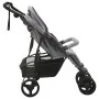 Carrito para gemelos de acero gris claro de vidaXL, Cochecitos de bebé - Ref: Foro24-10241, Precio: 260,32 €, Descuento: %