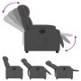 Sillón reclinable eléctrico de tela gris oscuro en Sillones | Comprar online en Foru.es